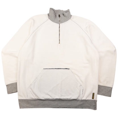 Vintage Armani Jeans Q Zip Sweatshirt Size XL