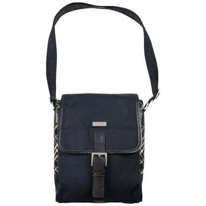 Vintage Burberry Black Label Nova Check Crossbody Bag