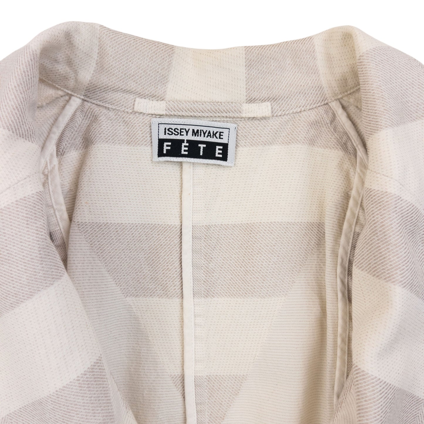 Vintage 90s Issey Miyake Fete Striped Jacket Womens Size M