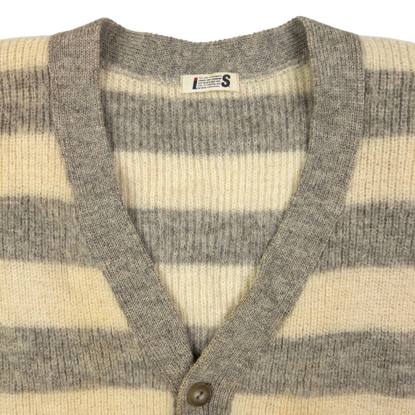 Vintage Issey Miyake Striped Knit Cardigan Size S