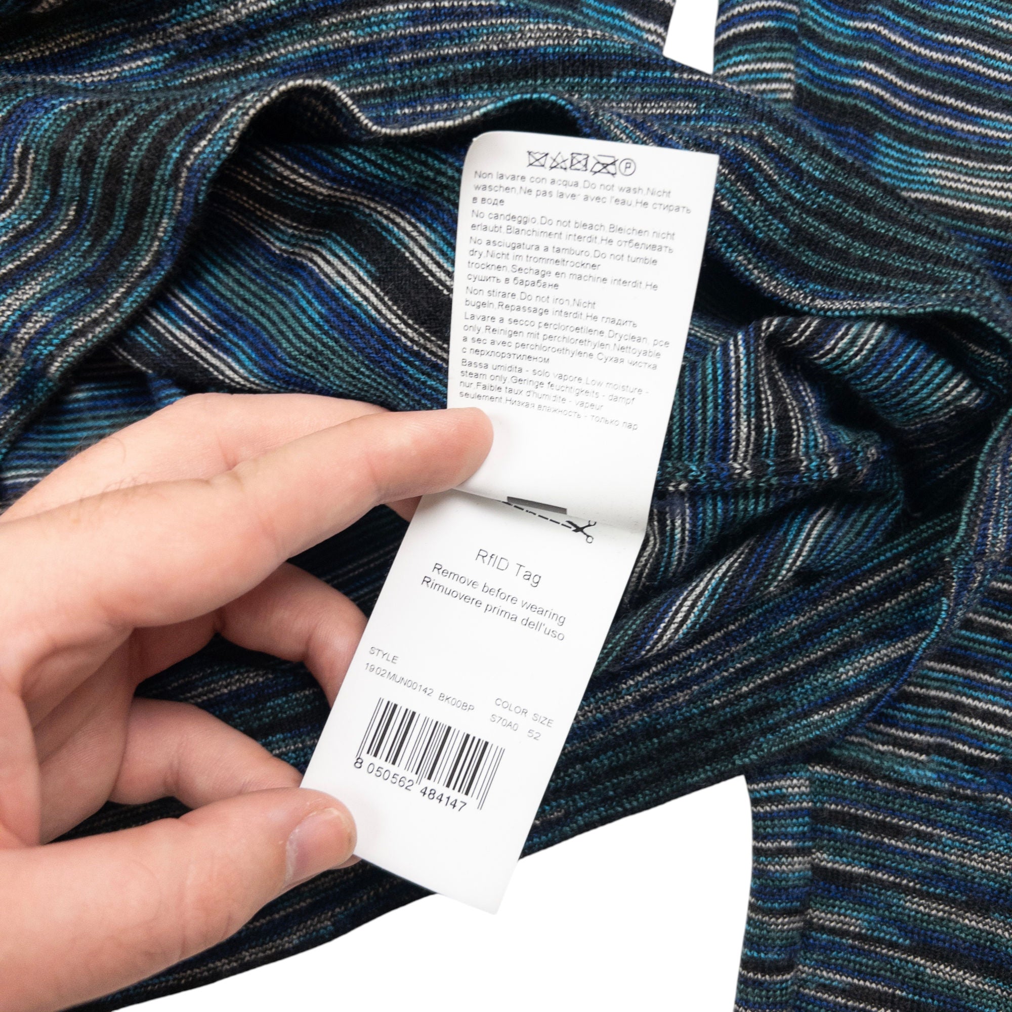 Vintage Missoni Striped Gradient Jumper Size M