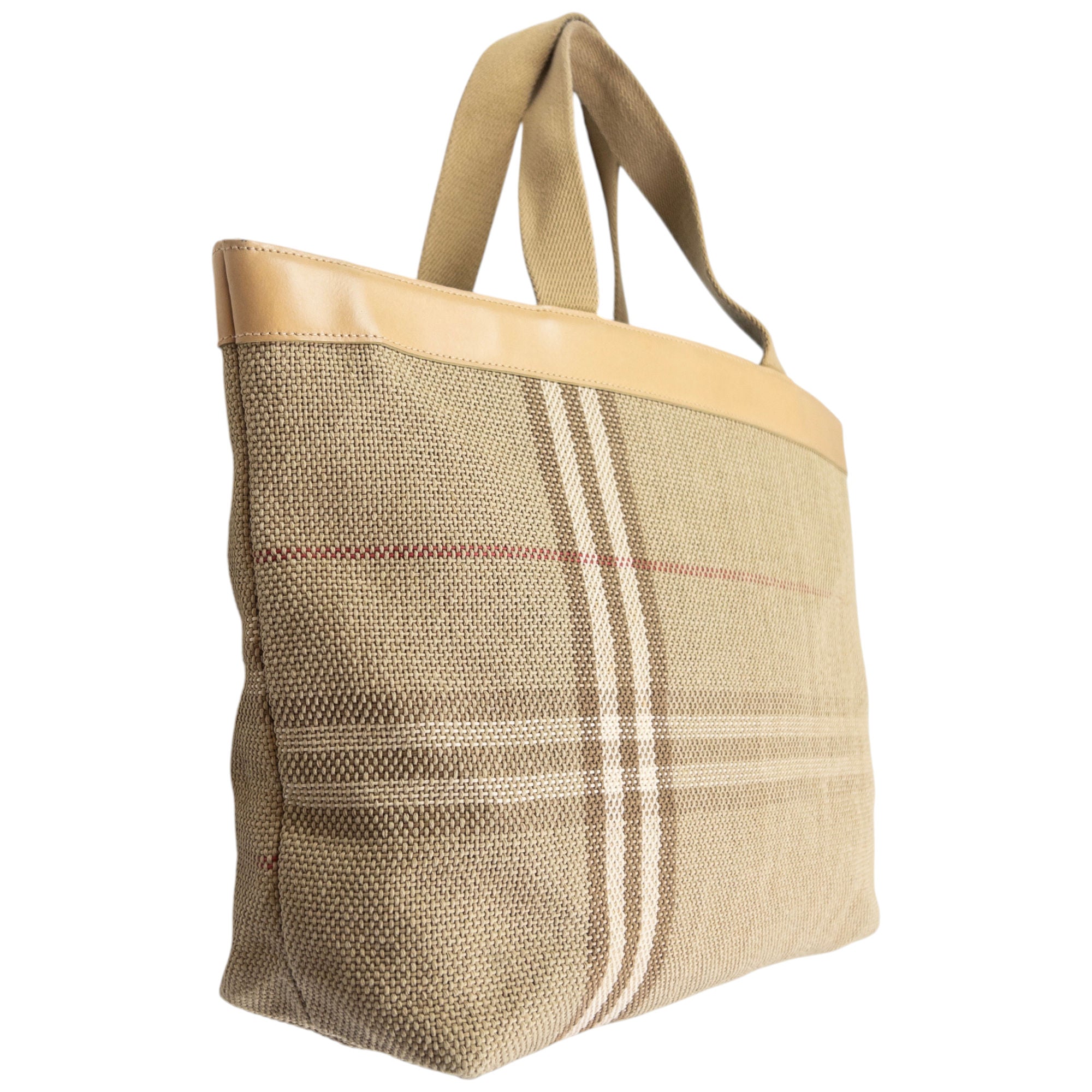 Vintage Burberry Nova Check Woven Shoulder Bag