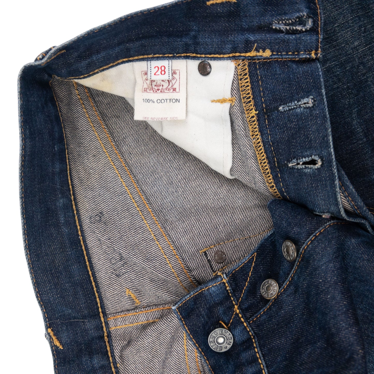 Vintage 2000s Evisu Double Gull Japanese Denim Jeans Size W28