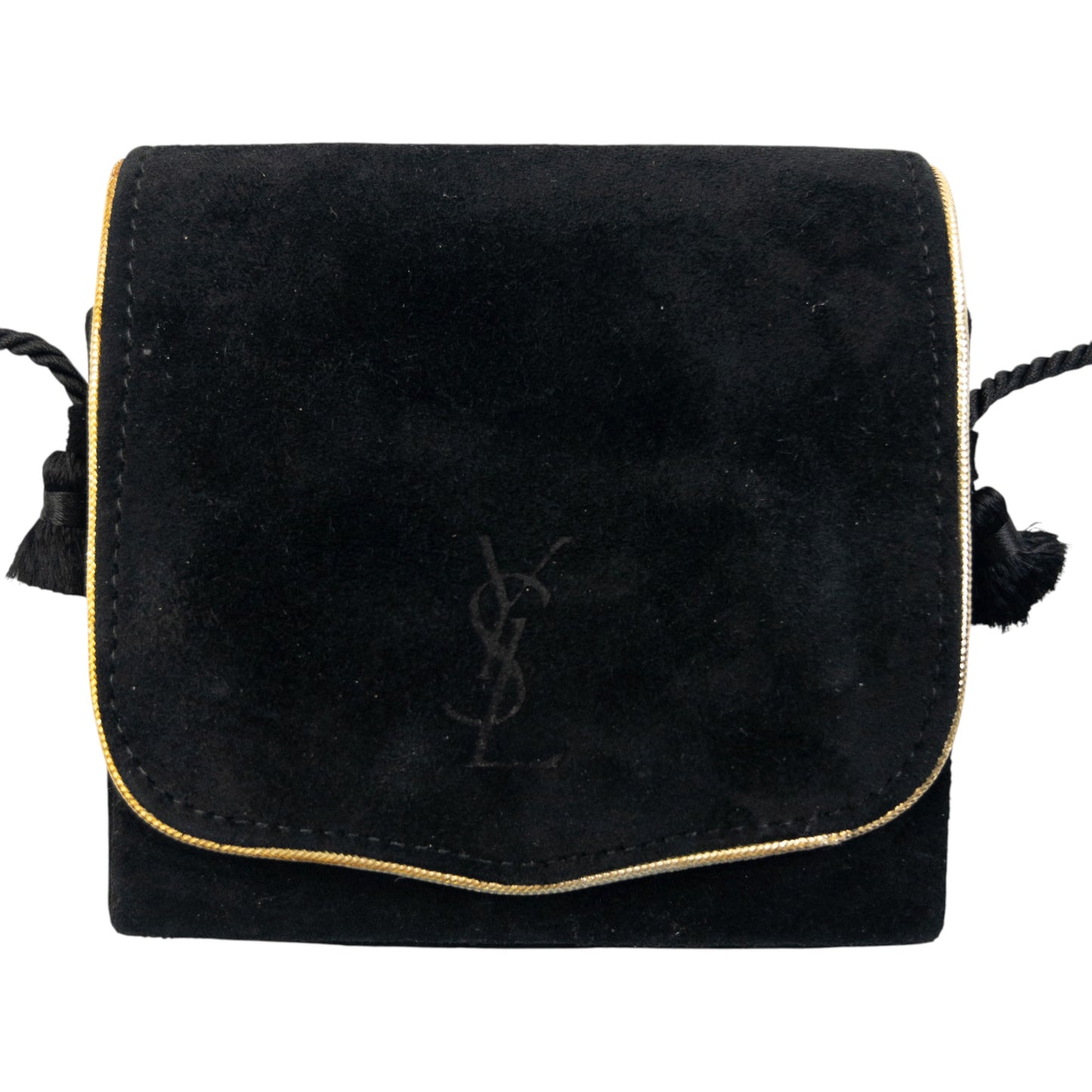 Vintage 90s YSL Yves Saint Laurent Suede Mini Crossbody Bag