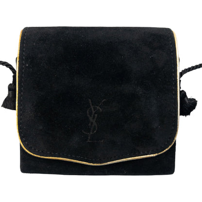 Vintage 90s YSL Yves Saint Laurent Suede Mini Crossbody Bag