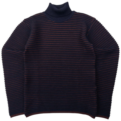 Vintage Issey Miyake MEN Ribbed Knit Turtleneck Jumper Size S