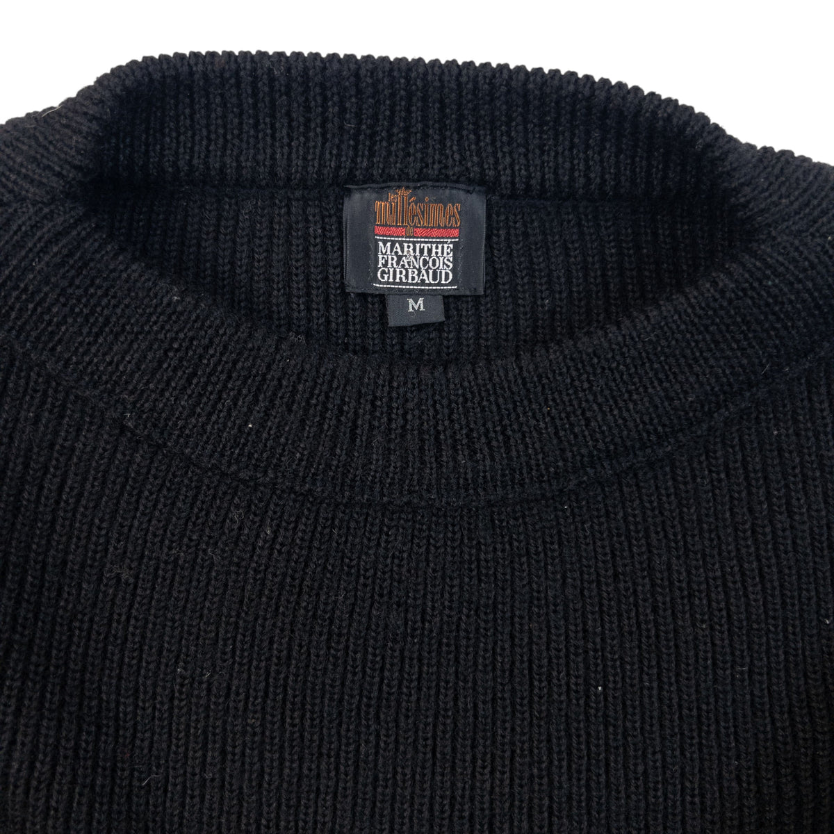 Vintage 90s Marithe + Francois Girbaud Ribbed Wool Knit Jumper Size S