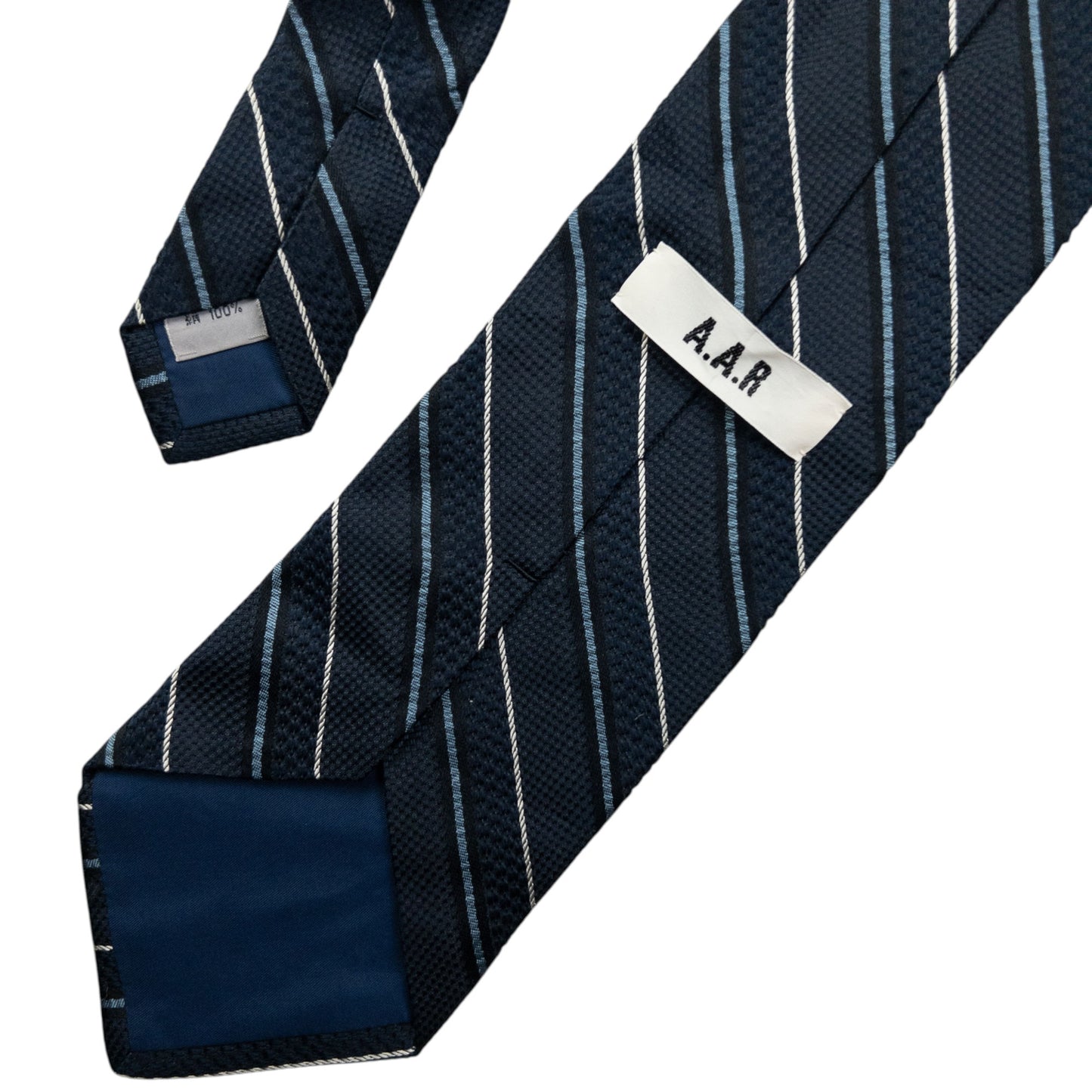 Vintage 90s Issey Miyake Striped Silk Tie