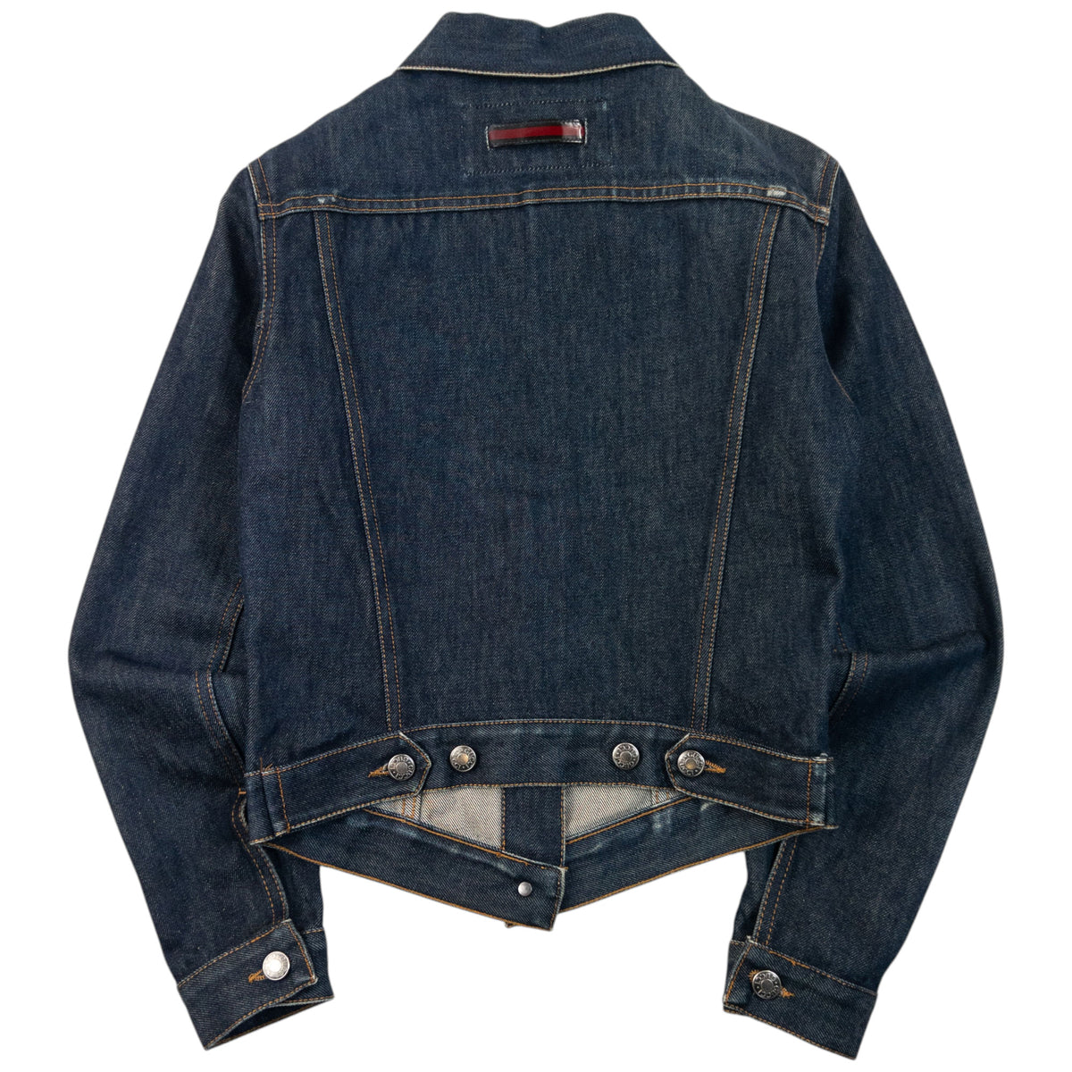 Vintage 2000s Gucci By Tom Ford Button Up Denim Jacket Womens Size S