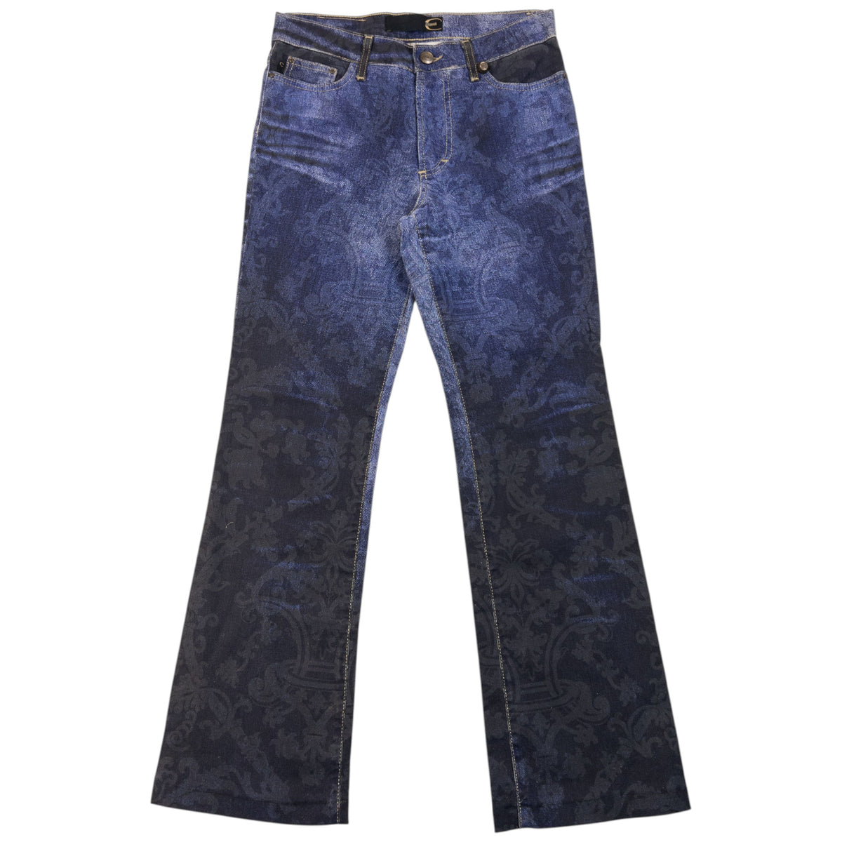 Vintage 2000s Roberto Cavalli Stretch Denim Pattern Jeans Womens Size W29