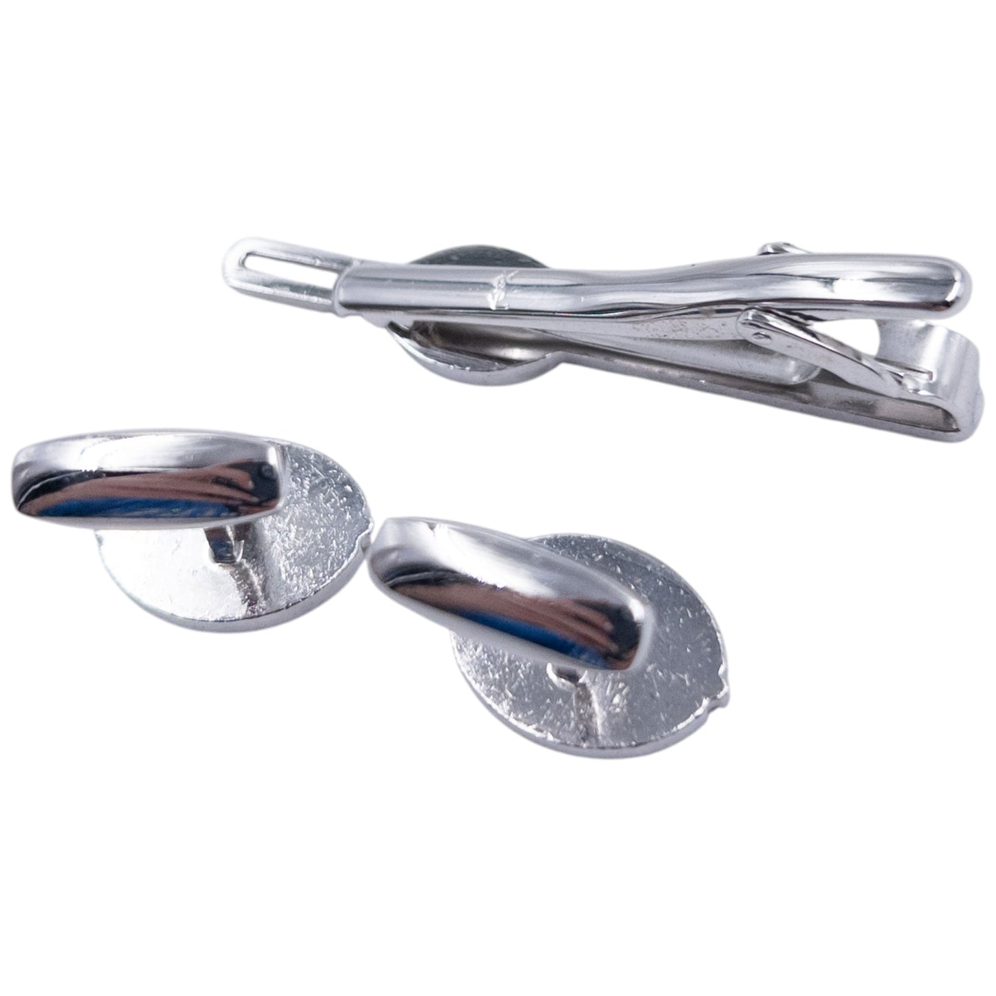 Vintage Dior Cuff Links & Tie Clip Set