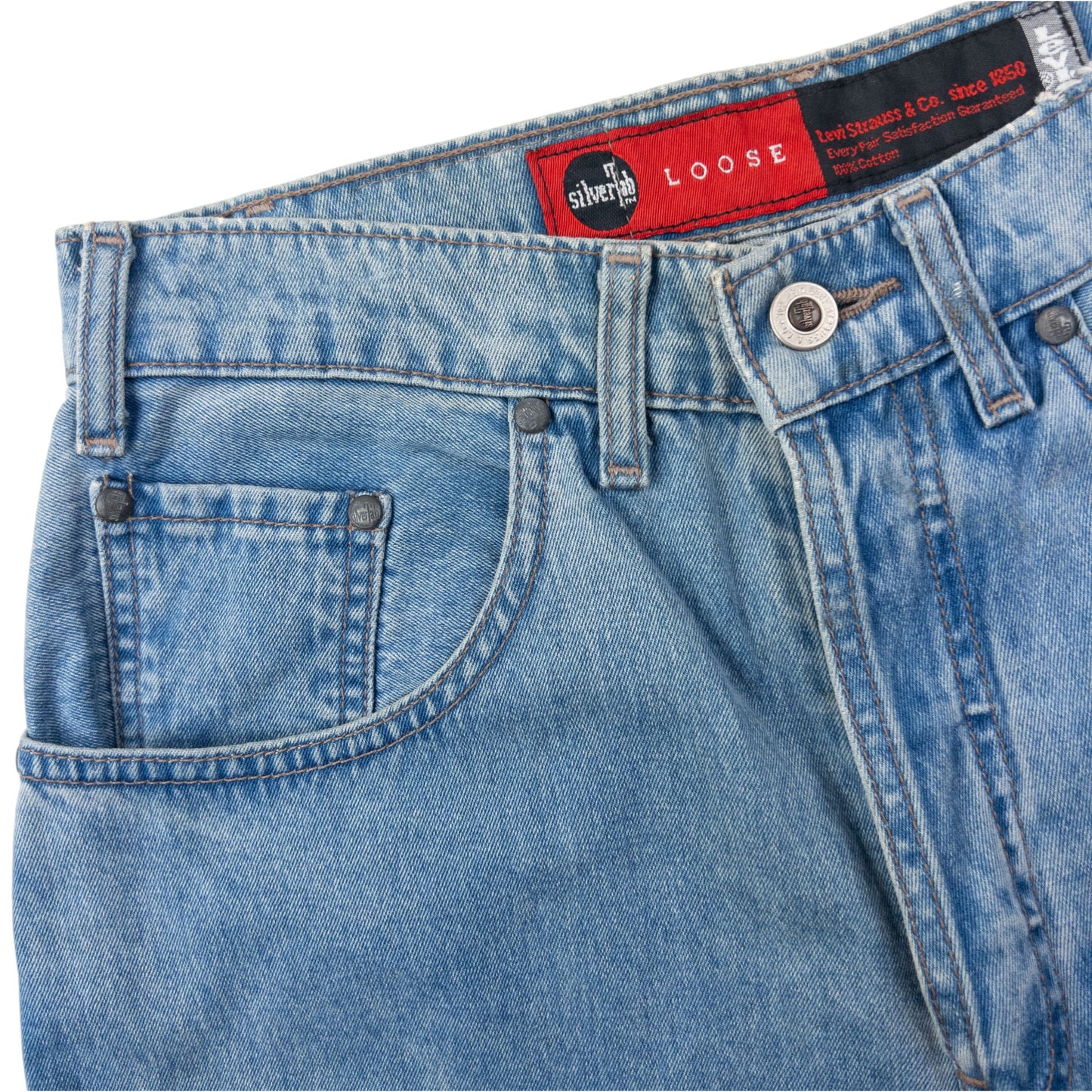 Vintage 2000s Levi's Silver Tab Loose Denim Jeans Size W28