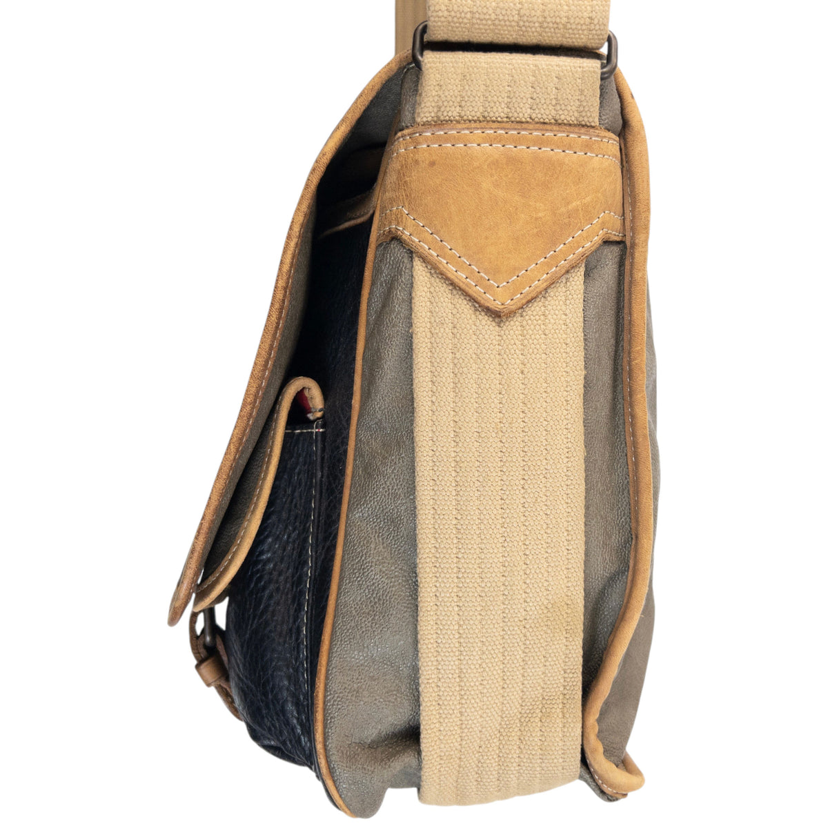 Vintage 80s CP Company Leather Messenger Crossbody Bag