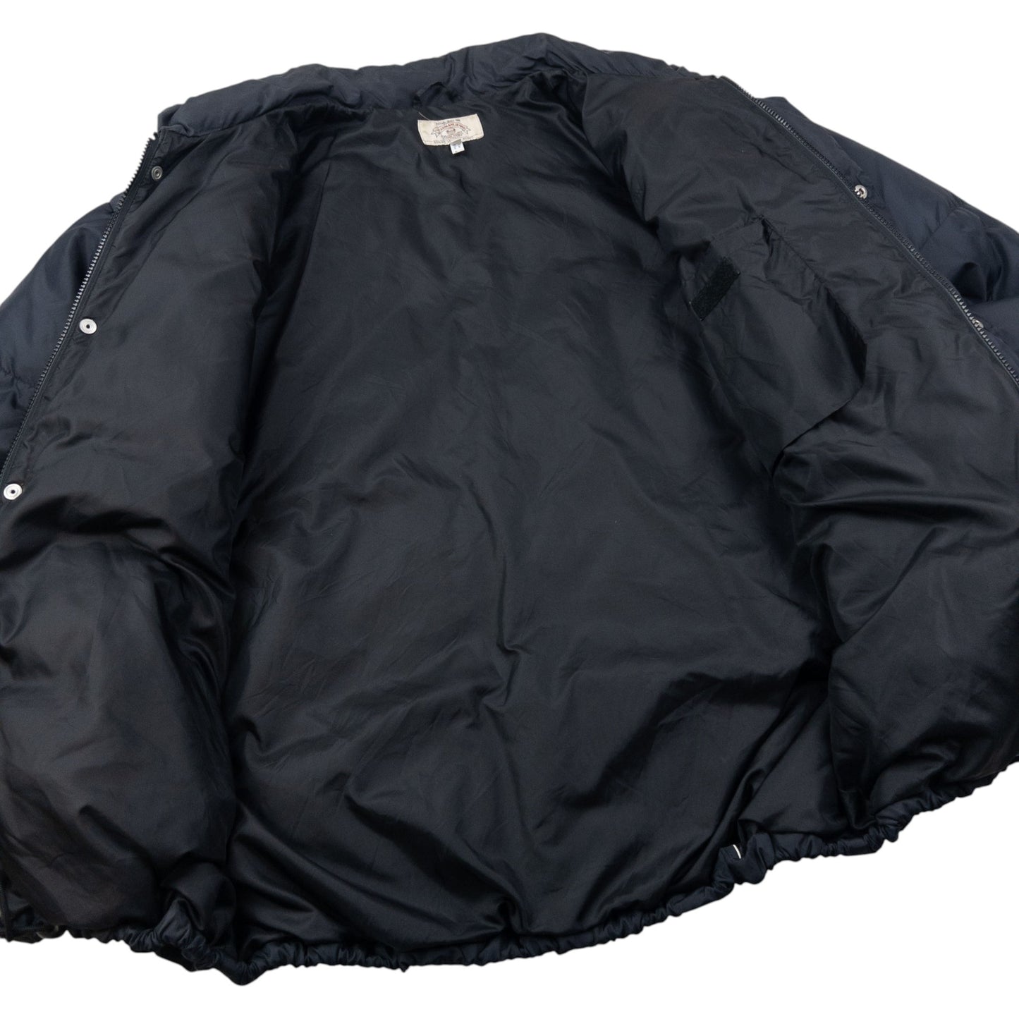 Vintage 90s Armani Jeans Button Up Puffer Jacket Size XL