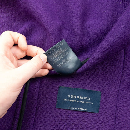 Vintage 2000s Burberry Wool Duffle Jacket Womens Size XL