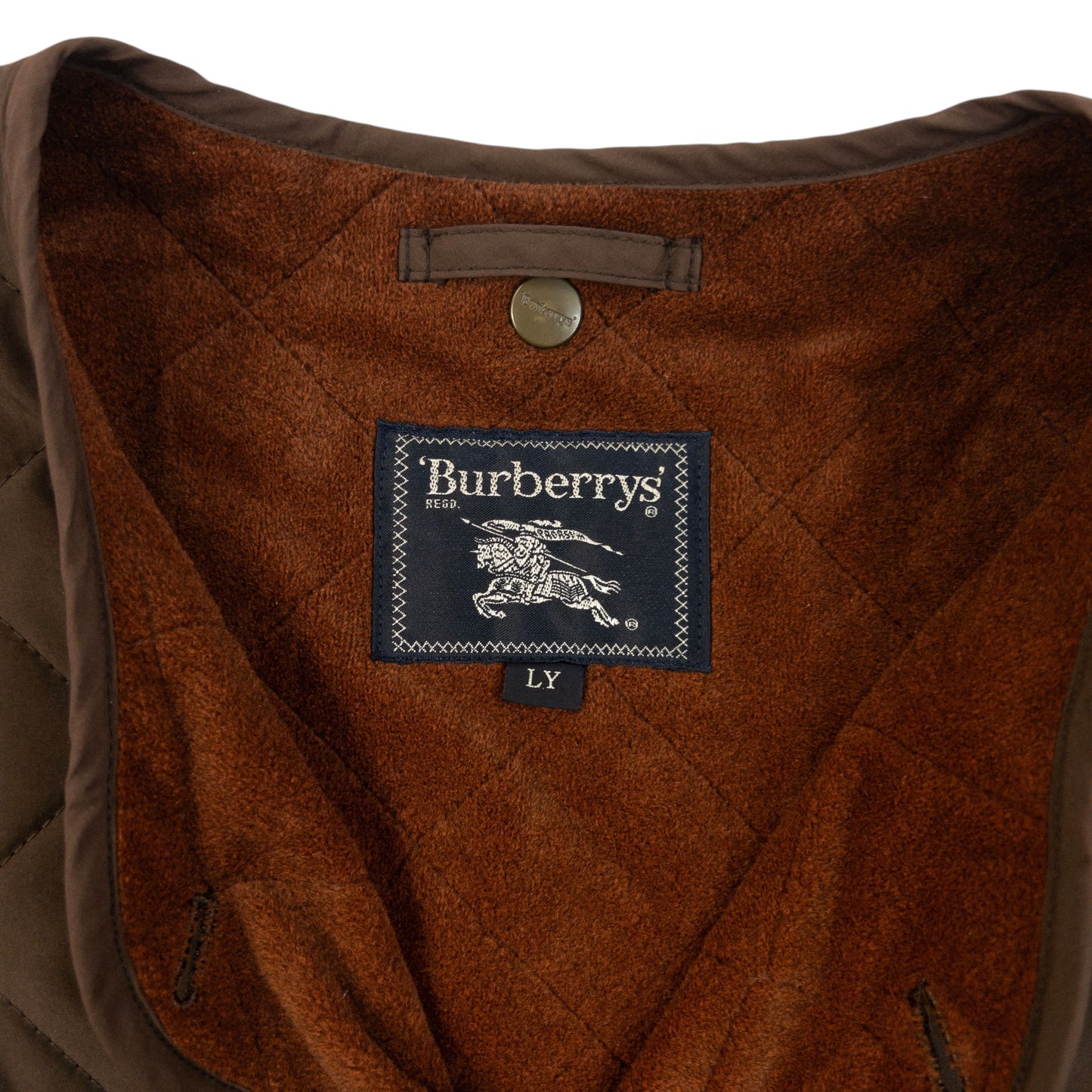 Vintage 90s Burberry Fleece Lined Quilted Jacket Size M