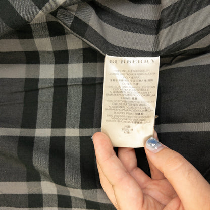Vintage Burberry Nova Check Lined Trench Jacket Size S