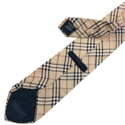 Vintage Burberry Nova Check Silk Tie