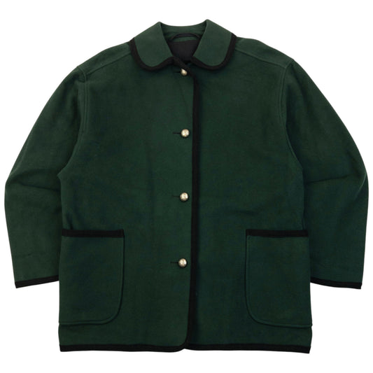 Vintage 90s Burberry Button Up Wool Jacket Size M