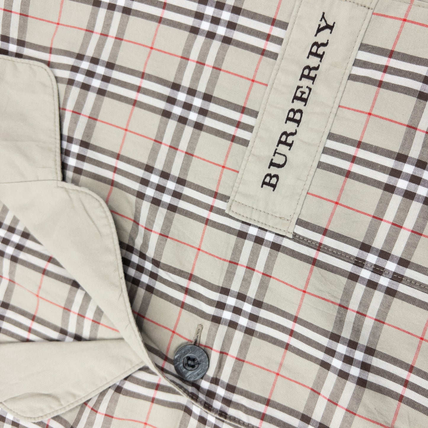 Vintage 2000s Burberry Nova Check Long Sleeve Button Up Pyjama Shirt Size M