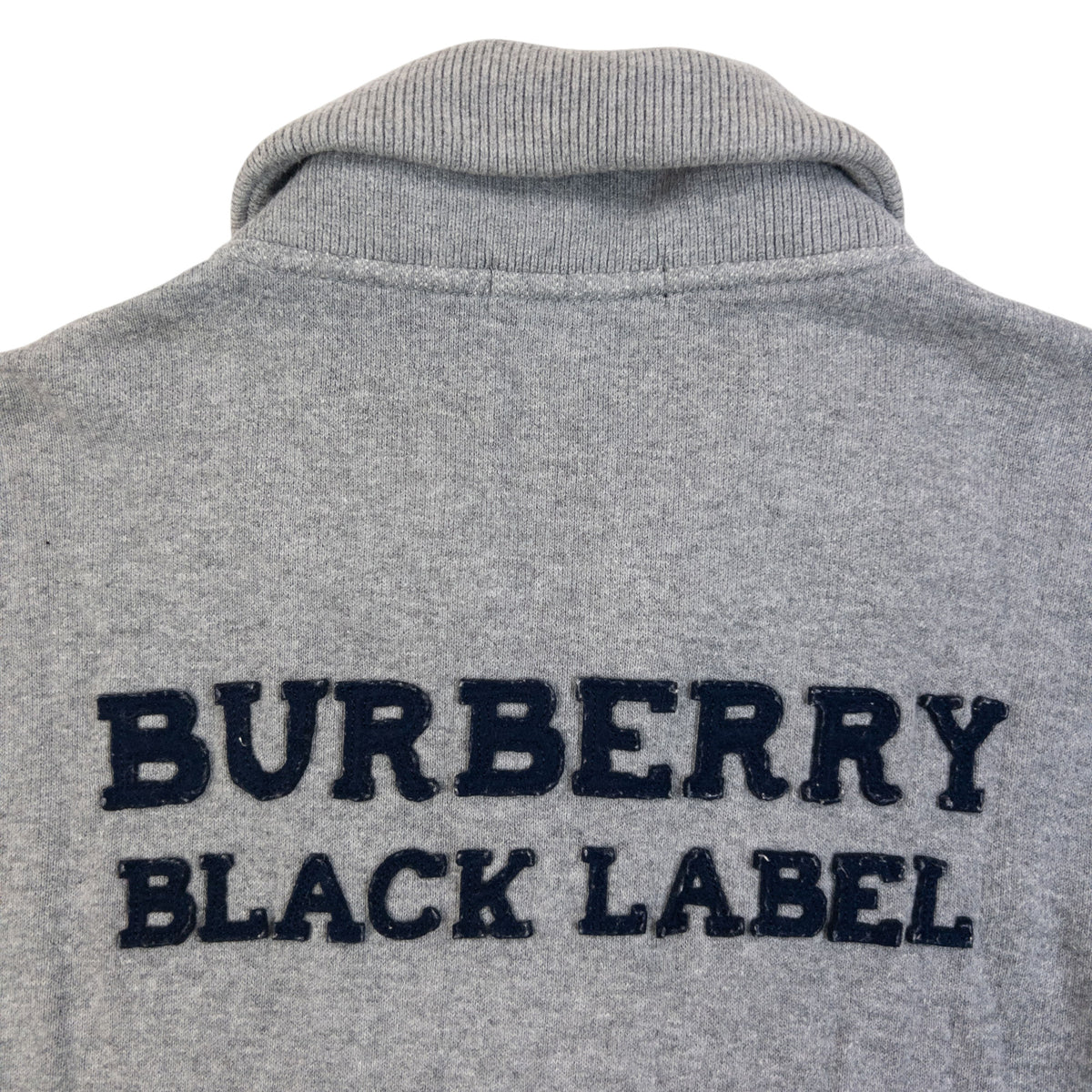 Vintage 2000s Burberry Black Label Zip Up Sweatshirt in grey, photo 3
