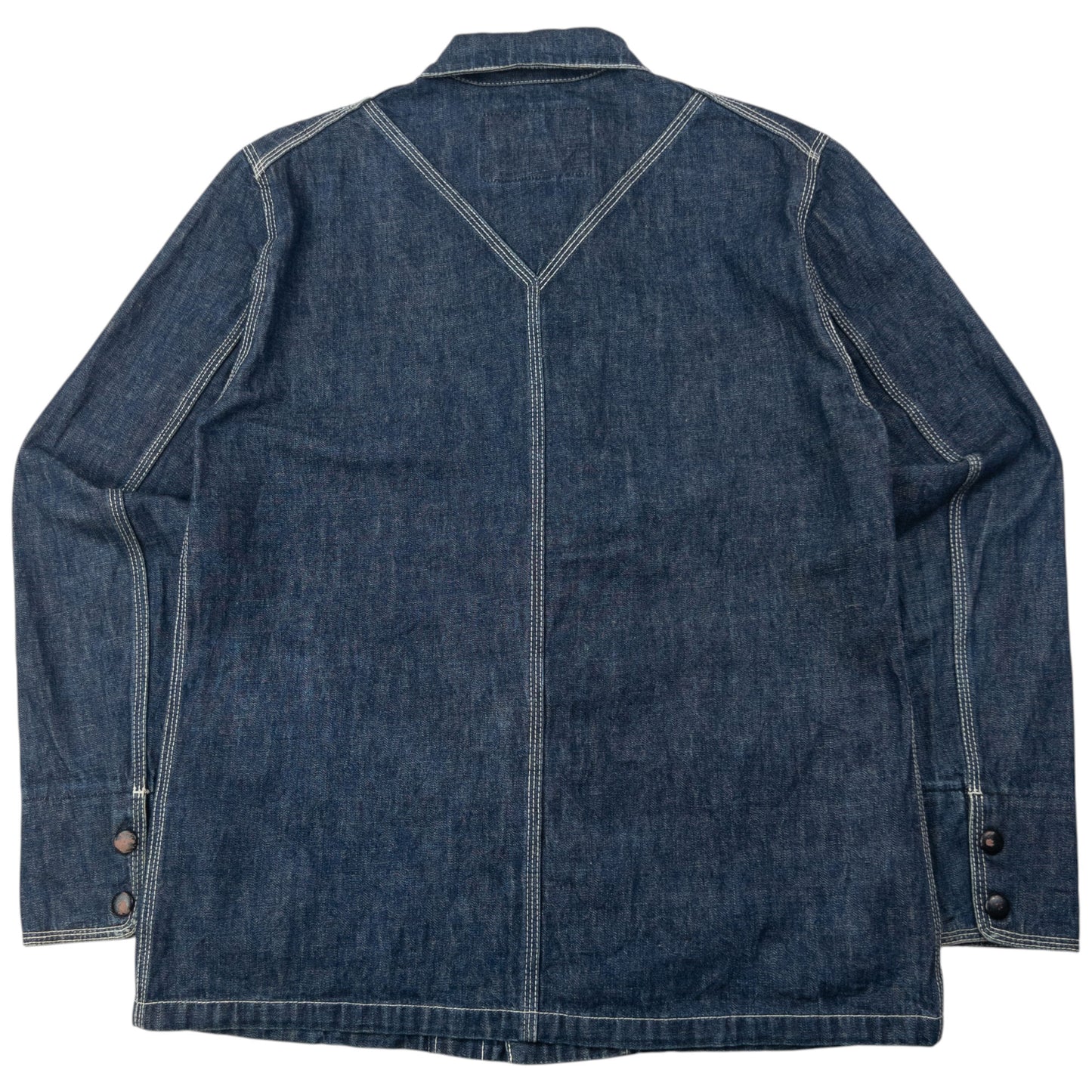 Vintage 2000s PPFM Zip Up Denim Jacket Size S