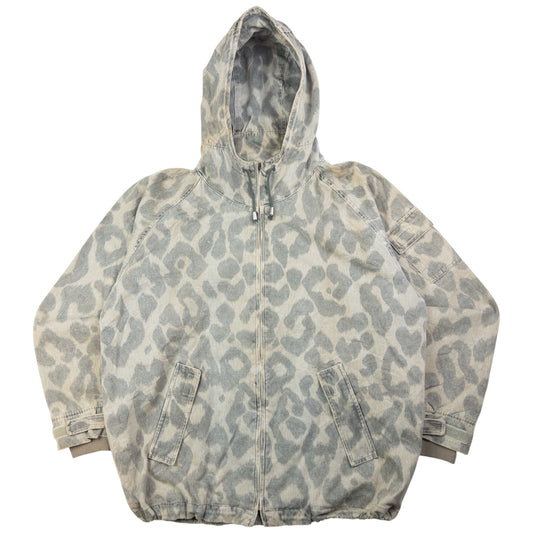 Vintage Katharine Hamnett Leopard Print Zip Up jacket Size L