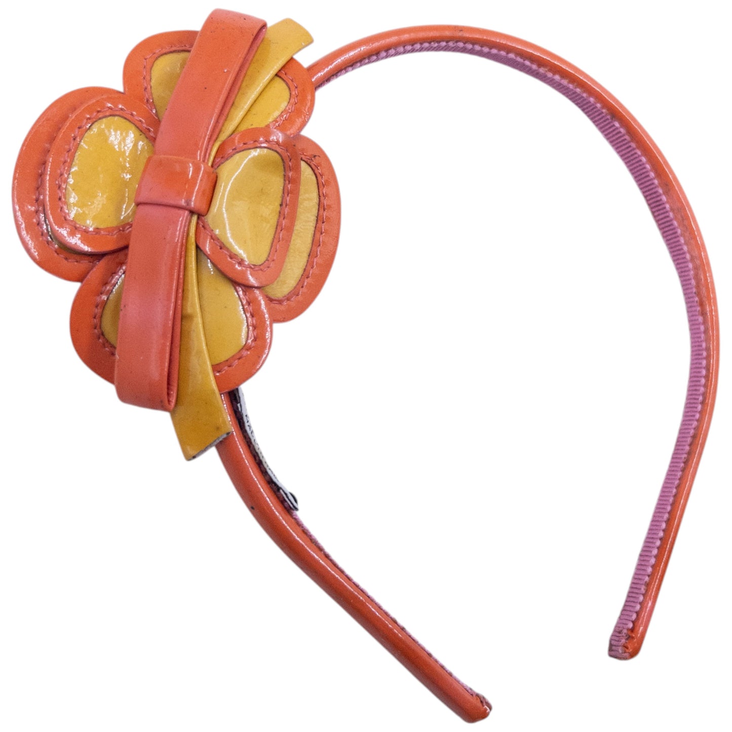 Vintage 2000s Miu Miu Vinyl Flower Headband