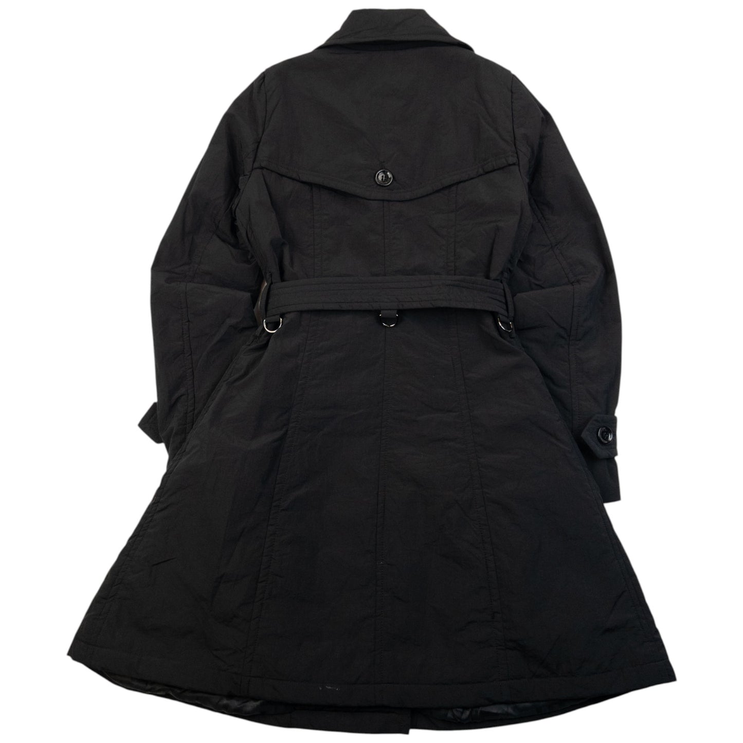 Vintage 2000s Burberry Black Label Belt Waist Trench Jacket Womens Size M