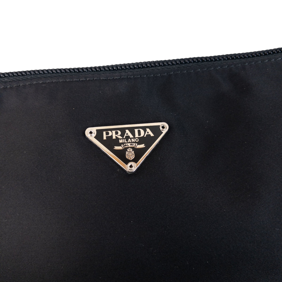 Vintage 2000s Prada Mini Baguette Shoulder Bag in black, photo 5