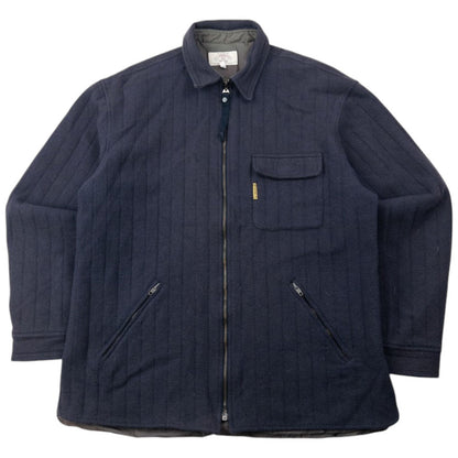 Vintage 90s Armani Jeans Quilted Wool Jacket Size XL