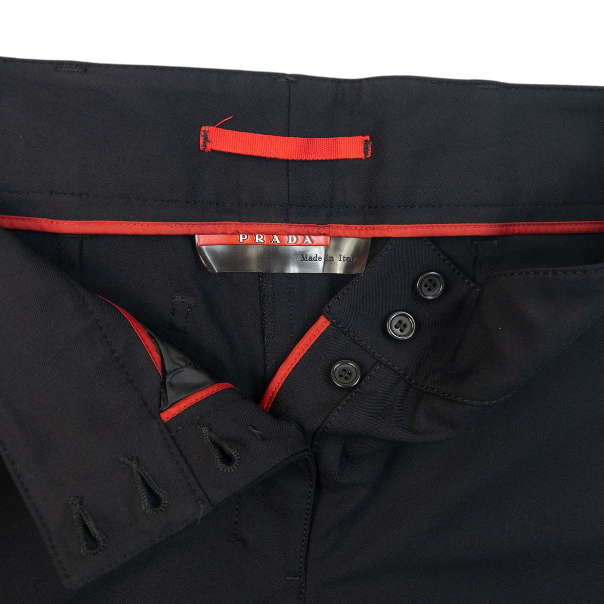 Vintage 2000s Prada Stretch Flare Trousers Womens Size W28