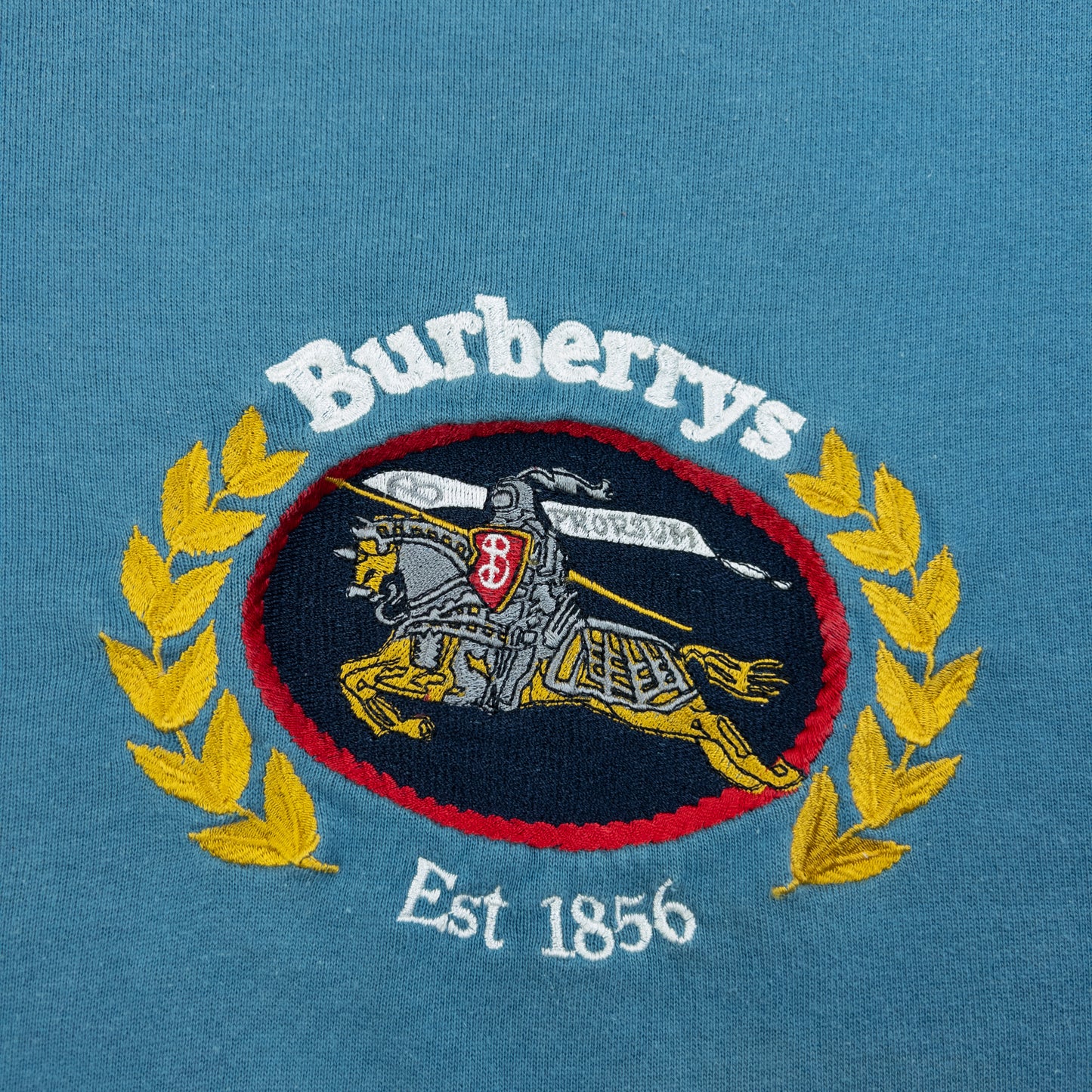 Vintage 90s Burberry Embroidered Sweatshirt Size M