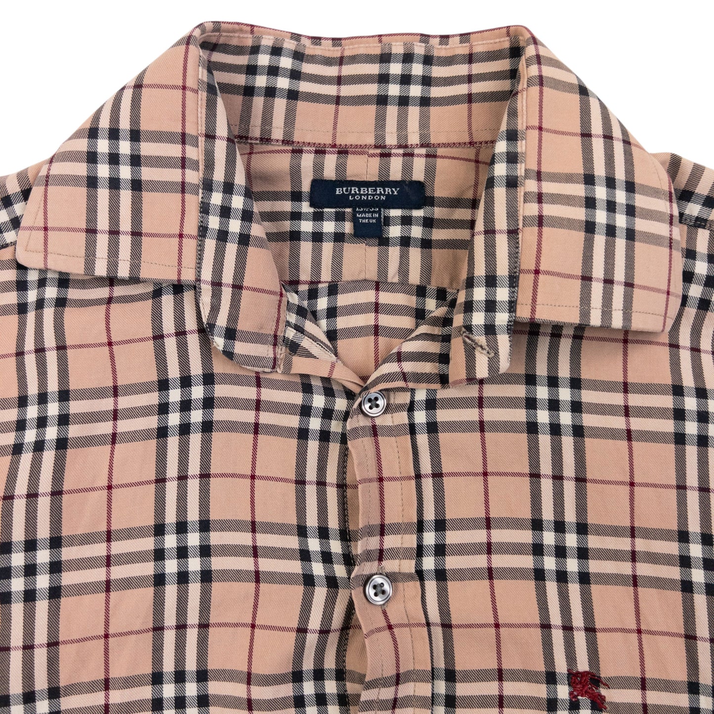 Vintage 2000s Burberry Nova Check Long Sleeve Button Up Shirt Size S