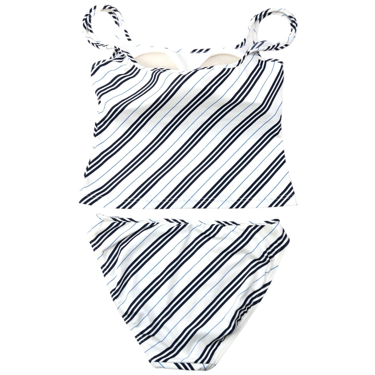 Vintage 2000s Burberry Nova Stripe Tankini Set Womens Size M