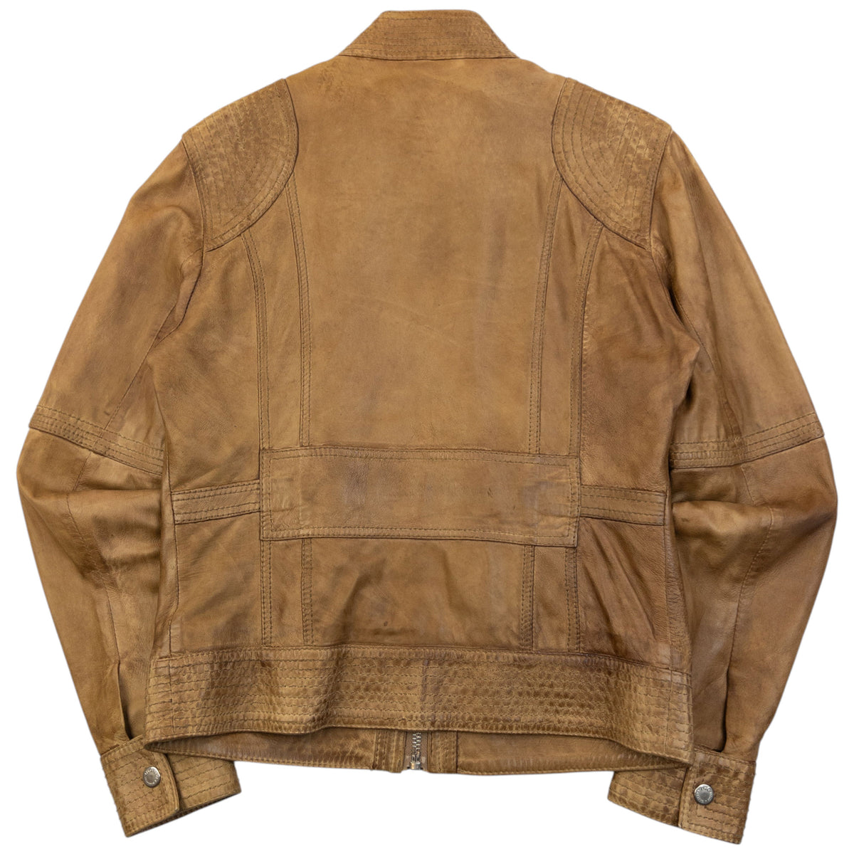 Vintage 2000s Dolce & Gabbana Zip Up Leather Jacket Size S