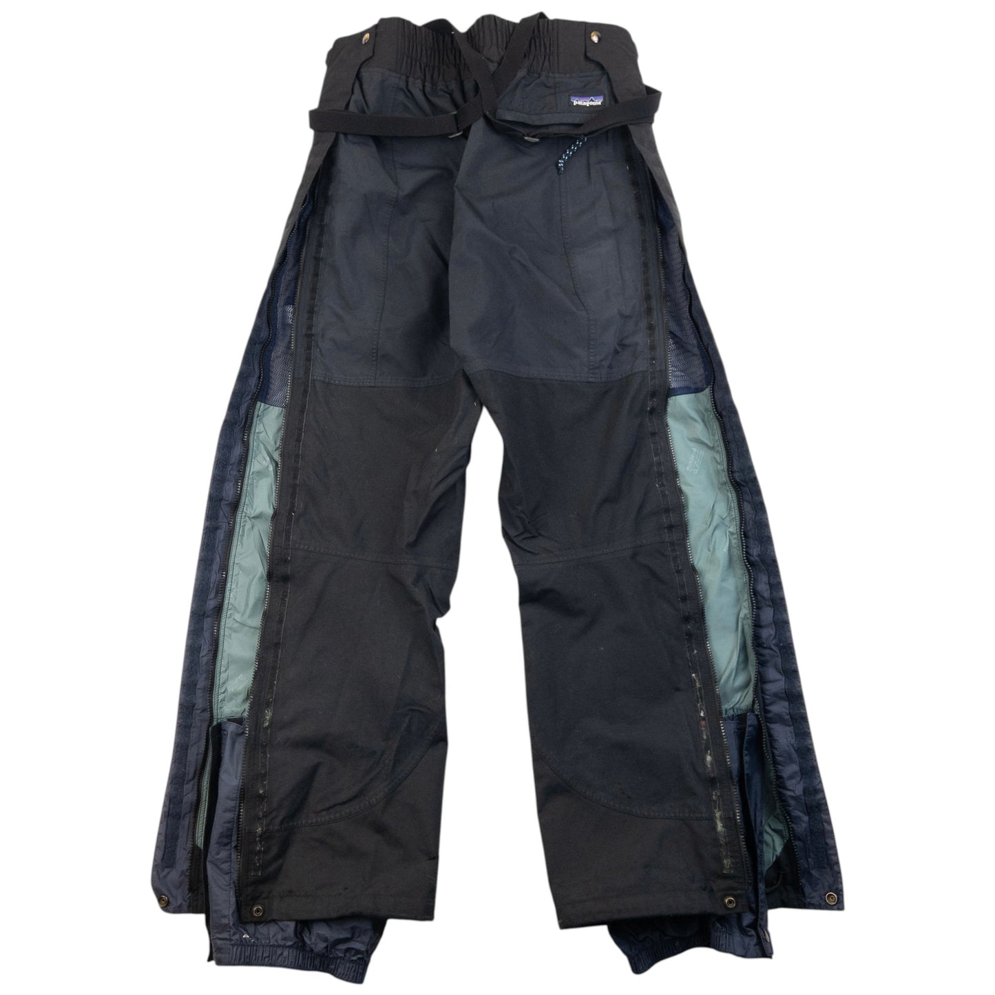 Vintage 2000s Patagonia Full Zip Suspender Snowboarding Trousers Size L