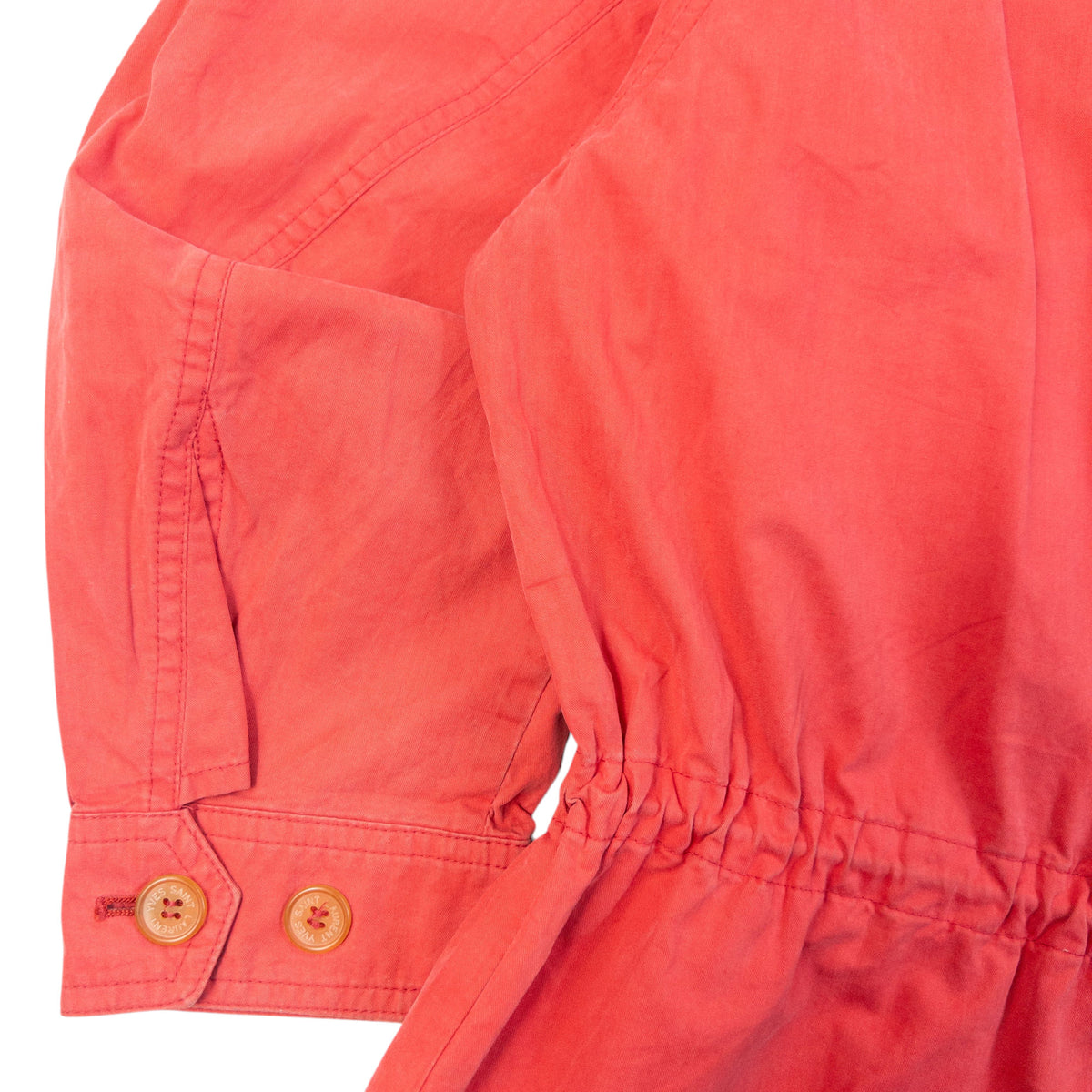 Vintage 80s YSL Yves Saint Laurent Zip Up Jacket in red, photo 6