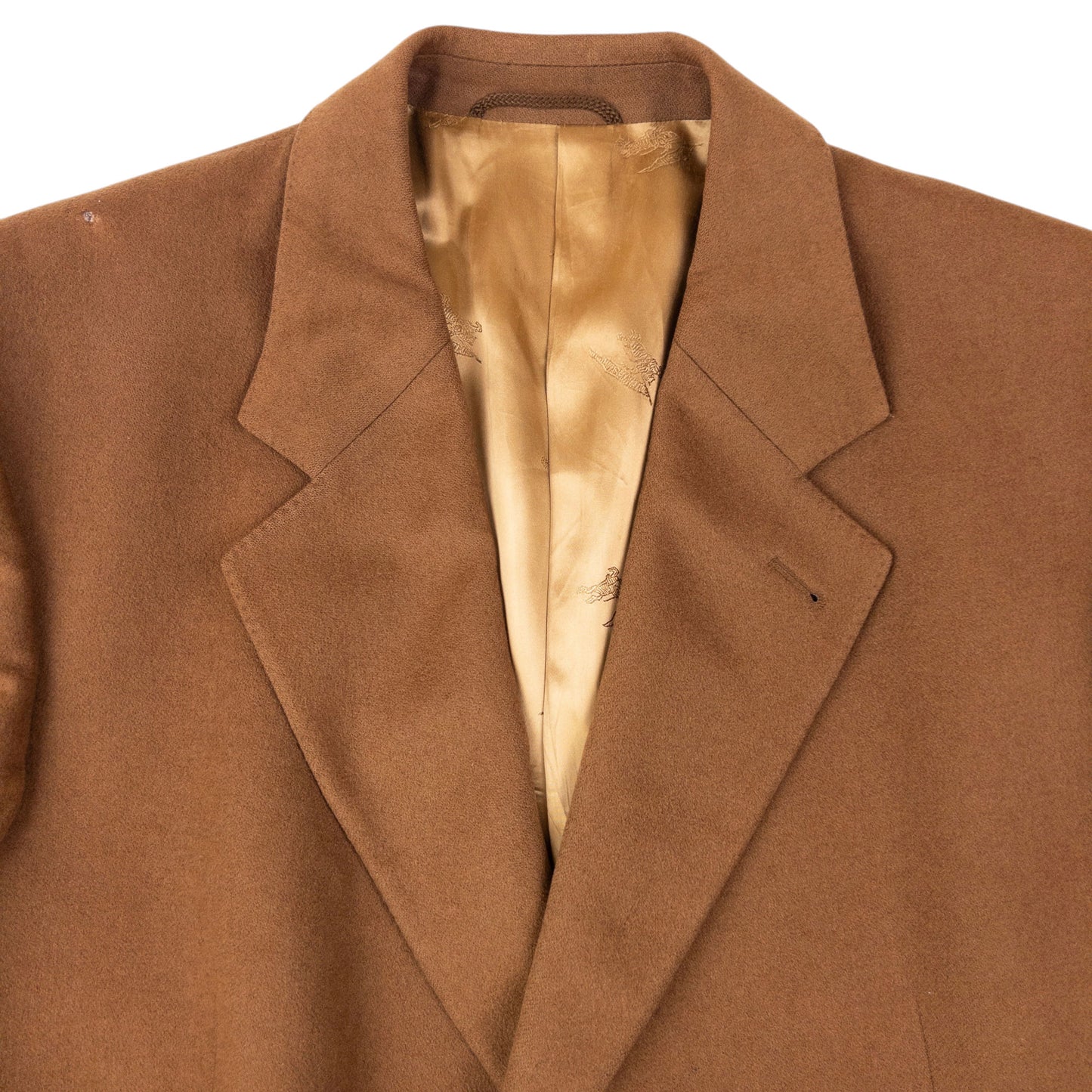 Vintage 90s Burberry Cashmere Longline Jacket Size XL