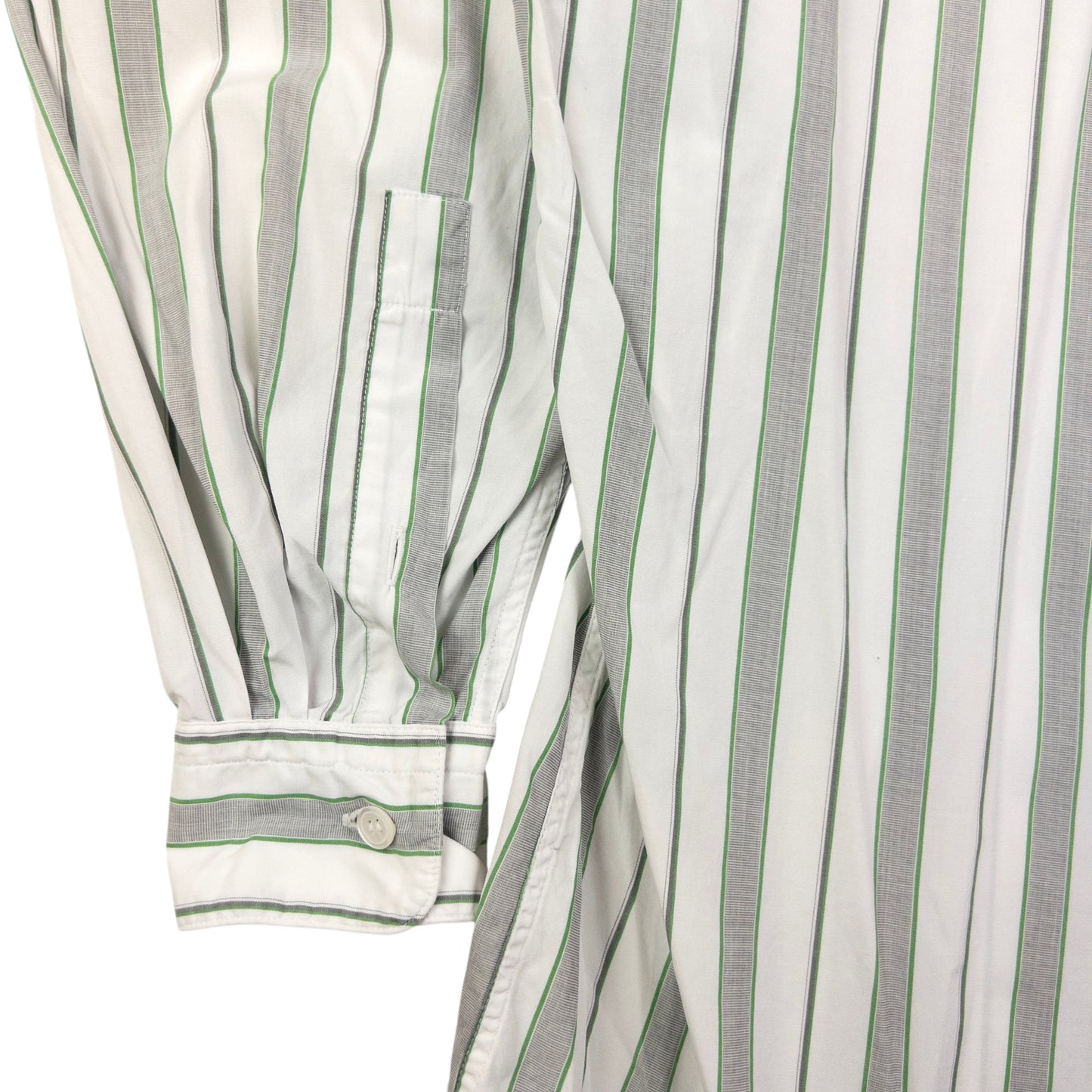 Vintage Issey Miyake Striped Long Sleeve Button Up Shirt Size m