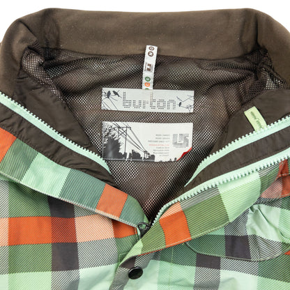 Vintage 2000s Burton City System Checkered Snowboarding Jacket Size XS