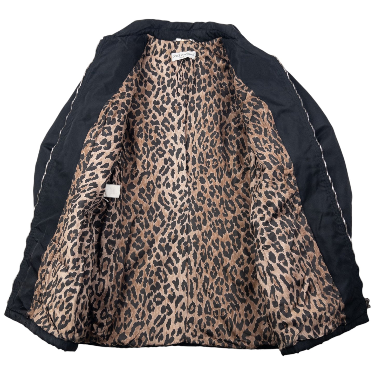 Vintage 2000s Dolce & Gabbana Leopard Print Lined Jacket Womens Size L