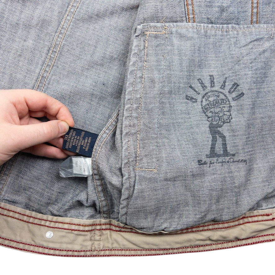 Vintage Marithe + Francois Girbaud Zip Up Denim Jacket Size XXL