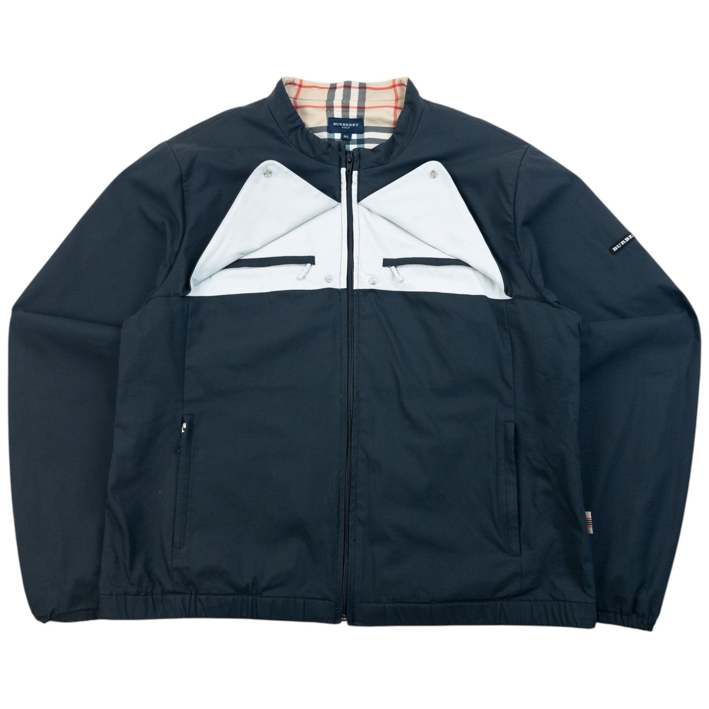 Vintage 2000s Burberry Golf Zip Up Jacket Size S