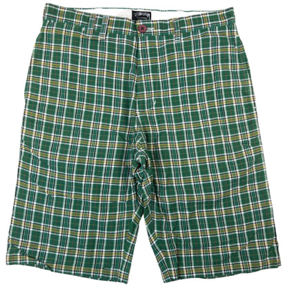 Vintage Stussy Check Shorts Size W33