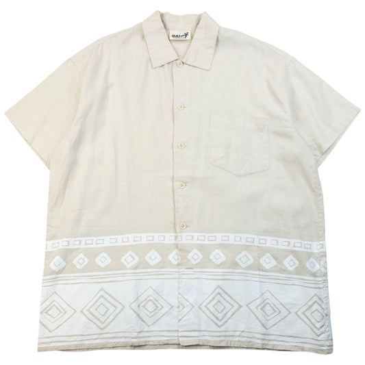 Vintage 90s Hai Sporting Gear By Issey Miyake Short Sleeve Button Up Shirt Size XL
