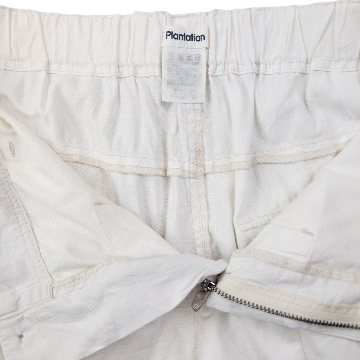 Vintage 90s Plantation By Issey Miyake Cropped Linen Trousers Size W32