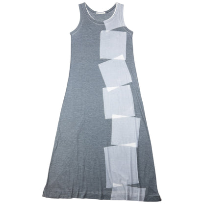 Vintage 90s Yohji Yamamoto Lightweight Print Maxi Dress Womens Size M