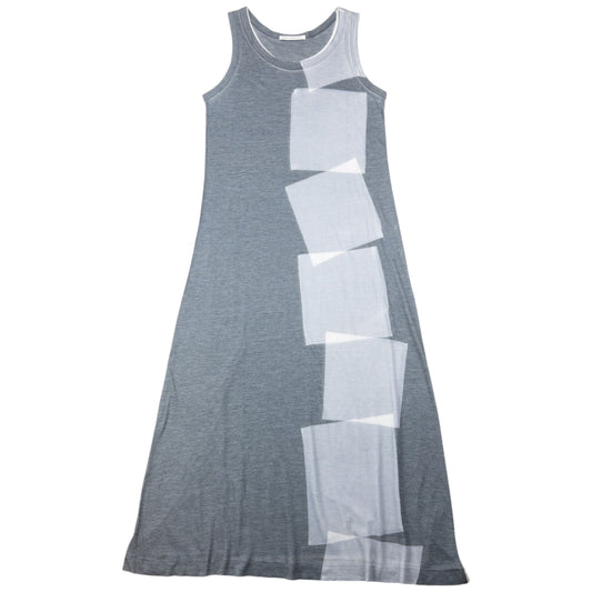 Vintage 90s Yohji Yamamoto Lightweight Print Maxi Dress Womens Size M