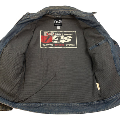 Vintage Dolce & Gabbana Zip Up Denim Jacket Size M